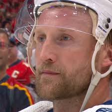 Steven Stamkos took a moment after being eliminated in what could be his  last game as a member of the Tampa Bay Lightning.