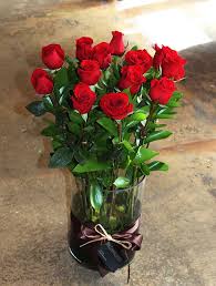 Discover great deals on home decor and more when you shop at belk®. Extra Long Stem Red Roses In A Tall Glass Cylinder By The Conservatory Florist