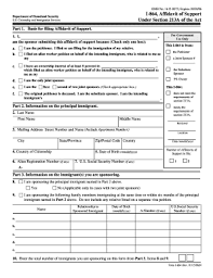 9 Affidavit Of Support Form Examples Pdf Examples