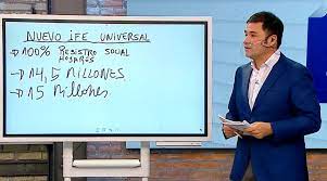 El presidente explicó que este ife universal va a llegar a cerca de 15 millones de personas y a cerca de 7 millones de hogares. Yfriwbae 21jsm