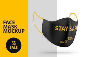Face Mask Protection Psd Mockup In 2020 Mask Face Mask Mockup