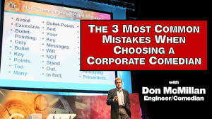 The 3 Most Common Mistakes When Choosing A Corporate Comedian