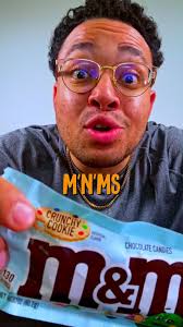 Crunchy Cookie M&M'S?🍪 #repost #chocolate #cookies #candyreview #shorts