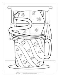 The most common cup of hot cocoa material is ceramic. Winter Coloring Pages Itsybitsyfun Com