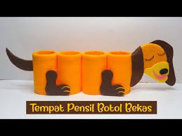 Ide Kreatif Tempat Pensil Bentuk Anjing Dari Botol Plastik Bekas Plastic Bottle Pen Holder Youtube Di 2020 Tempat Pensil Botol Plastik Kreatif