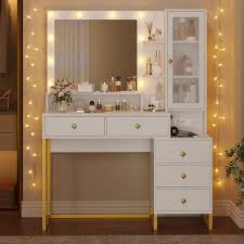 Sikaic Led Makeup Vanity With Outlet