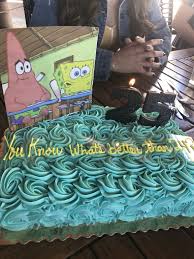 Boyfriend Birthday Cake For Him Ideas Sponge Bob Birthday Cake Do You Know What S Better Than Turning 24 25 25th Birthday Cakes 24th Birthday Cake Spongebob Birthday