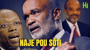 plizyè patizan pitit Dessalines di yo ap bat Moise Jean Charles Pou  abolotcho devan katedral Okap la