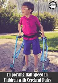 Improving Gait Speed In Children With Cerebral Palsy Your Therapy Source Cerebral Palsy Pediatric Physical Therapy Gait Training