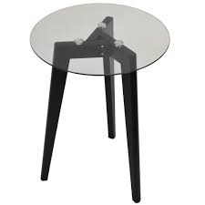 Easy, fast and inexpensive installation. Luna Retro Solid Wood Tripod Leg And Round Glass End Side Table Black Clear Watson S On The Web Furniture Storage And Homewares