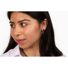 Iris Glass Dangle Earrings