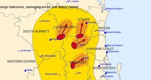 Warnings are also available through tv and radio broadcasts, the bureau's website at www.bom.gov.au or call 1300 659 210. Severe Warning Issued Large Hail Damaging Winds To Strike Sunshine Coast Daily