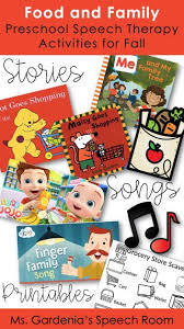 There are simple educational games and videos to be used for motivational. Preschool Speech Therapy Activities And Lesson Plans Family And Food Ms Gardenia S Speech Room