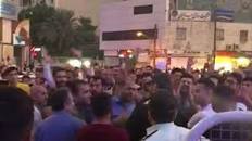 نتیجه تصویری برای تجمع و اعتراض مردم برای بنزین در مشهد ابان 98