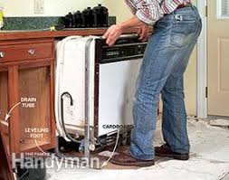 We planned on saving all the old wood and reusing it to make the new cabinet. How To Install A Dishwasher In 4 Easy Steps Diy Family Handyman