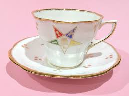 Oes Tea Cup Order Of Eastern Star Cups Rosina Cups English Etsy Tea Cups Antique Tea Cups Antique Tea