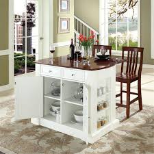 This kitchen adds a small office space that matches the center island which is covered by four hanging lights and a beautiful ceiling with wooden crown molding. Portable Kitchen Islands With Breakfast Bar Ideas On Foter