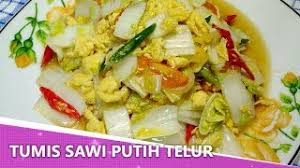 Resep numis sawi putih pkai sosis ama telur. Resep Tumis Sawi Putih Telur Orak Arik Youtube