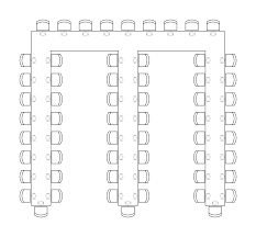 U Shape Table Seating Diagram Reading Industrial Wiring