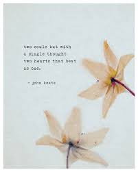 Love Poem By John Keats Two Souls But With A Single Thought Etsy Literary Quotes Keats Quotes Romantic Love Quotes