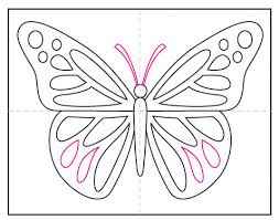 How To Draw A Butterfly Art Projects For Kids Draw a long oval below this for the butterfly's body. how to draw a butterfly art projects