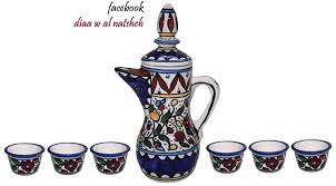 دلة قهوة من منتجاتنا الخزفية المصنوعة في فلسطين Of Ceramic Products Made In The State Of Palestine Beer Steins Ceramics Glassware