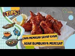Cara Masak Sayap Ayam Yang Bumbunya Meresap Sempurna Dijamin Enak Youtube Sayap Ayam Ayam Sayap