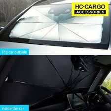 Compatible with virtually every known car model while the sun shades prevent the heat from getting inside your vehicle, these frost models simply deflect the heat onto snow buildups on the windshield. 125cm 145cm Foldable Car Windshield Sun Shade Umbrella Car Uv Cover Sunshade Heat Insulation Front Window Interior Shade Shopee Malaysia