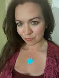 Glow in the Dark Mothers Day Heart Pendant With Necklace Optional