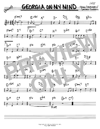 Georgia On My Mind by Ray Charles Sheet Music for Real Book – Melody &  Chords – C Instruments at Sheet Music Direct