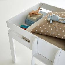 Lit Avec Espace Chevet Integre Et Sommier Dydus Rangement Sous Lit Tablette De Chevet Rangement En Dessous Du Lit