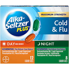 How often can i take alka seltzer. Alka Seltzer Plus Day Night Multi Symptom Cold Flu Liquid Gels 20 Ct Walmart Com Walmart Com