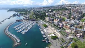 Ouchy is a port and a popular lakeside resort south of the centre of lausanne in switzerland, at the edge of lake geneva. Ouchy Lausanne Switzerland
