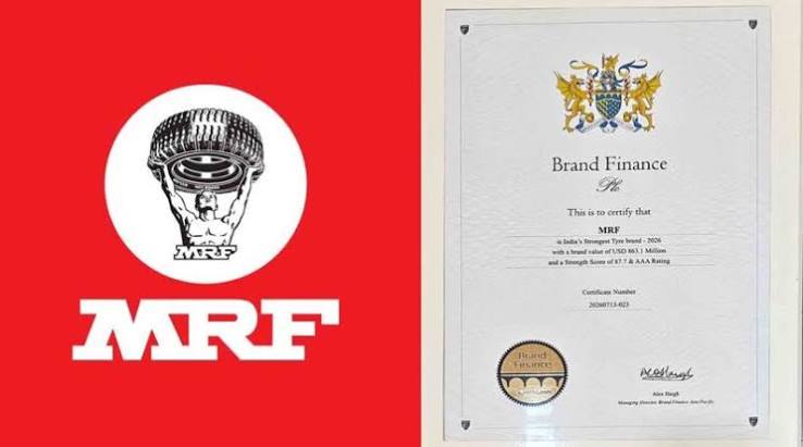 MRF strongest tyre brand