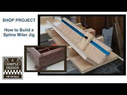 Build A Miter Spline Jig Table Saw Accessories Jig Woodworking Inspiration