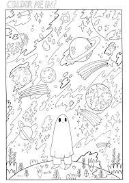 My aesthetic girls coloring sheet free printable. Pin On Sad Ghost Club