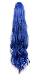 Josue perez, celebrity stylist, was there acting as virgil on my curly hair extensions journey. Amazon Com Yuehong Long Wavy 21 Colorful Clip In On Hair Extensions Piece Curly Claw Ponytail Wig Blue Beauty