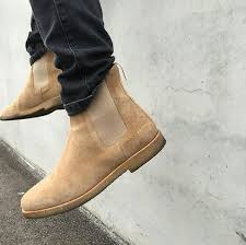 Wear them to cut a dash with a dark suit. Beige Chelsea Boots Follow Filetlondon For More Street Wear Filetlondon Chelsea Boots Men Mens Boots Casual Beige Chelsea Boots