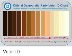 Official Democratic Party Voter Id Chart For Use In