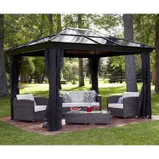 Hinterhof Baldachin Deko Ideen Deko Trends Terrassenuberdachung Hardtop Pavillon Garten Terrasse