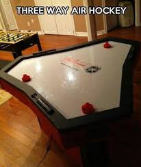 Omg Want Three Way Air Hockey Shut Up And Just Take My Money Already Inventions Cool Inventions Air Hockey Table