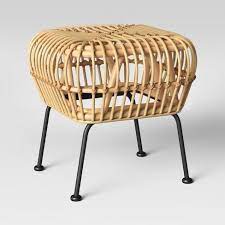 Create Comfortable And Inspired Spaces In Your Home By Using This Rhea Rattan Ottoman From Opalhouse 153 To Make Your O Rattan Ottoman Ottoman Square Ottoman