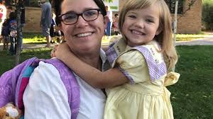 Kindergartner's first day of school outfit is a dress made in 1950
