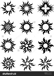 Tribal Tattoo Sun Flame Tribal Design Vector Illustration Sun Tattoo Designs Sun Tattoo Tribal Sun Tattoos