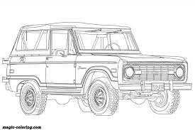 1966 Ford Bronco Coloring Page Ford Bronco Bronco Coloring Pages