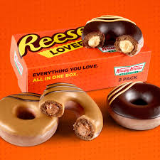 Krispy kreme gives away 100,000 free doughnuts. Krispy Kreme S New Reese S Filled Doughnuts Available For A Limited Time Rachael Ray In Season