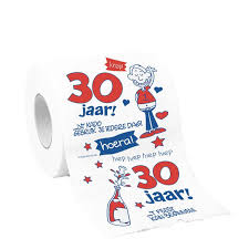 Toiletrol Wc Papier 30 Jaar Vrouw Met Grappige Teksten 30e Verjaardag Feestversiering Wc Decoratie Blokker