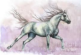 Los dibujos con acuarelas pueden ser difíciles para los principiantes, pues a veces incluso algunos artistas experimentados ven un desafío en esta técnica de pintura. Imagenes Arte Pinturas Caballos En Movimiento Dibujos Acuarelas