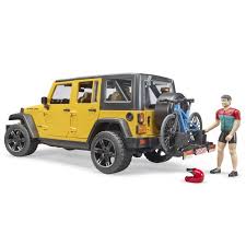 En voyageant jusqu'à 3,2 km/h, les jeunes enfants qui prennent encore leurs repères ont la chance de gagner en confiance et en équilibre. Jeep Wrangler Avec Velo Tout Terrain Et Cycliste Bruder Bru02543 Miniature Transport Bruder Minitoys