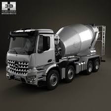 3d Model Of Mercedes Benz Arocs Mixer Truck 2013 Tipper Truck Mercedes Benz Trucks